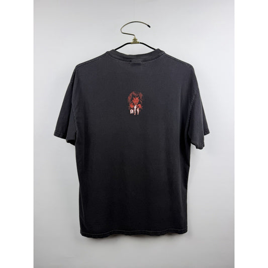 Vintage 2003 AFI A Fire Inside Shirt Two Sided Raven & Devil Graphic Emo L 22x28