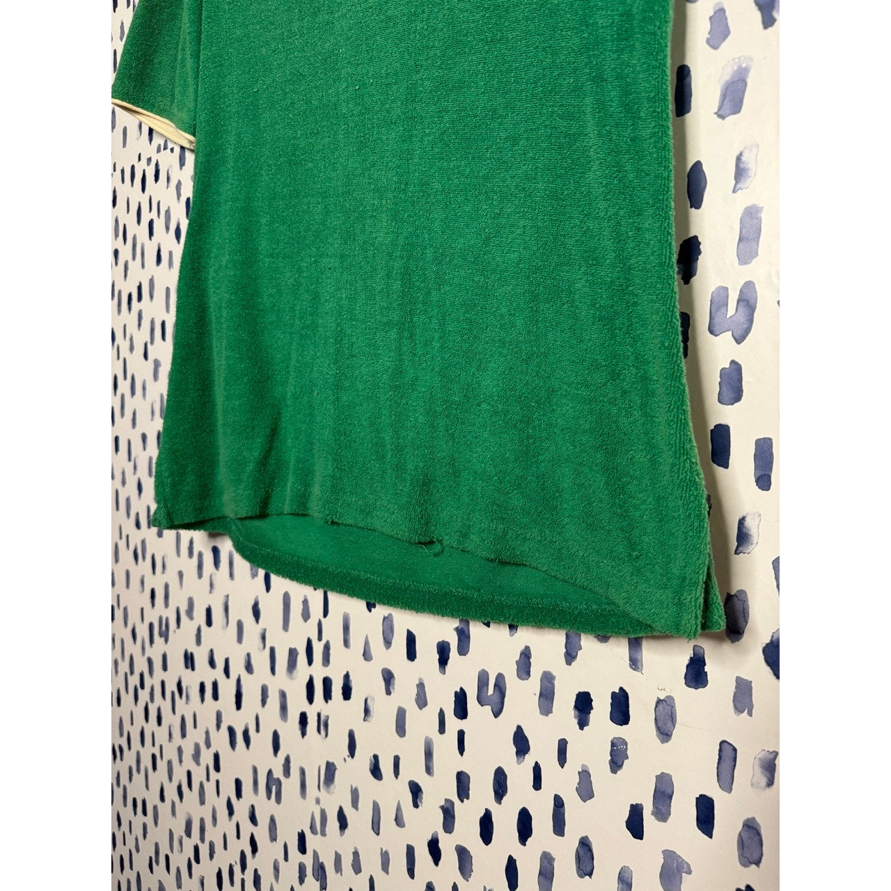 On the green, terrycloth top (1970s)