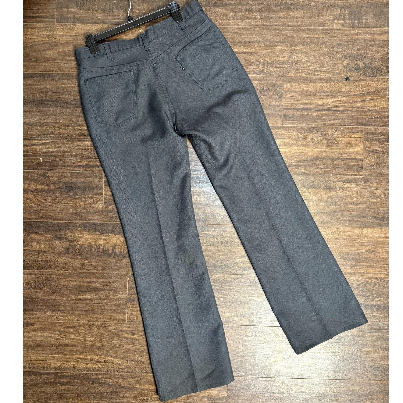 Levi's Black tab bootcut cottonpoly pants (1970s)