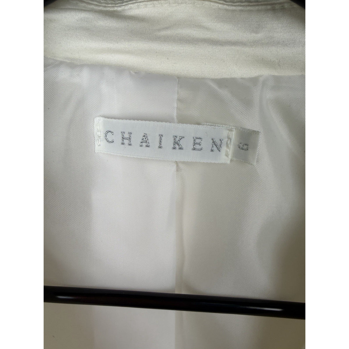 CHAIKEN structured White Blazer Jacket Size 6 Couture Luxury