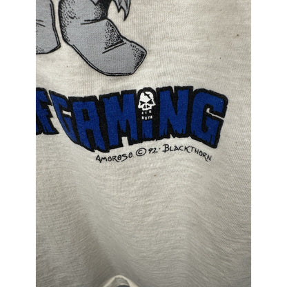 Vintage 1992 Hack & Slash Bad Boys of Gaming Black Thorn tee, L