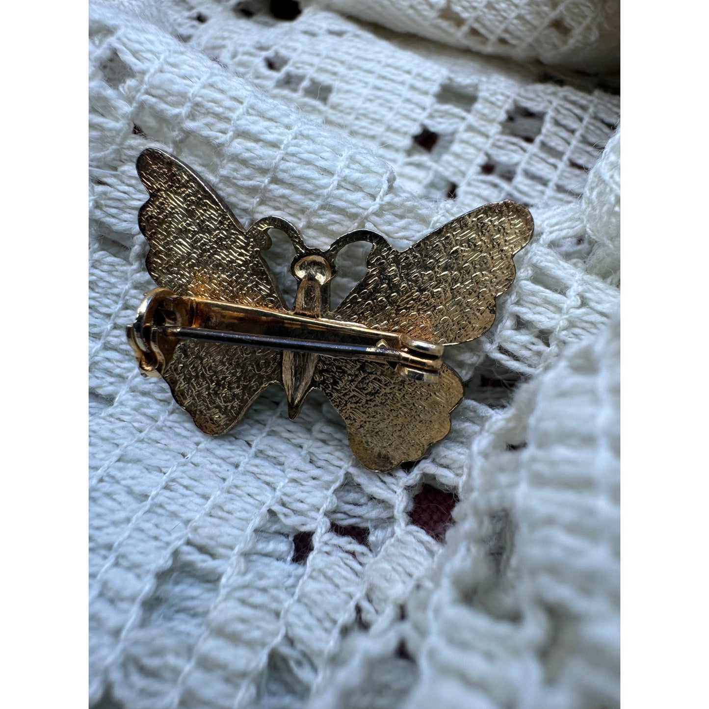 Iris's iridescent butterfly brooch (1970s)