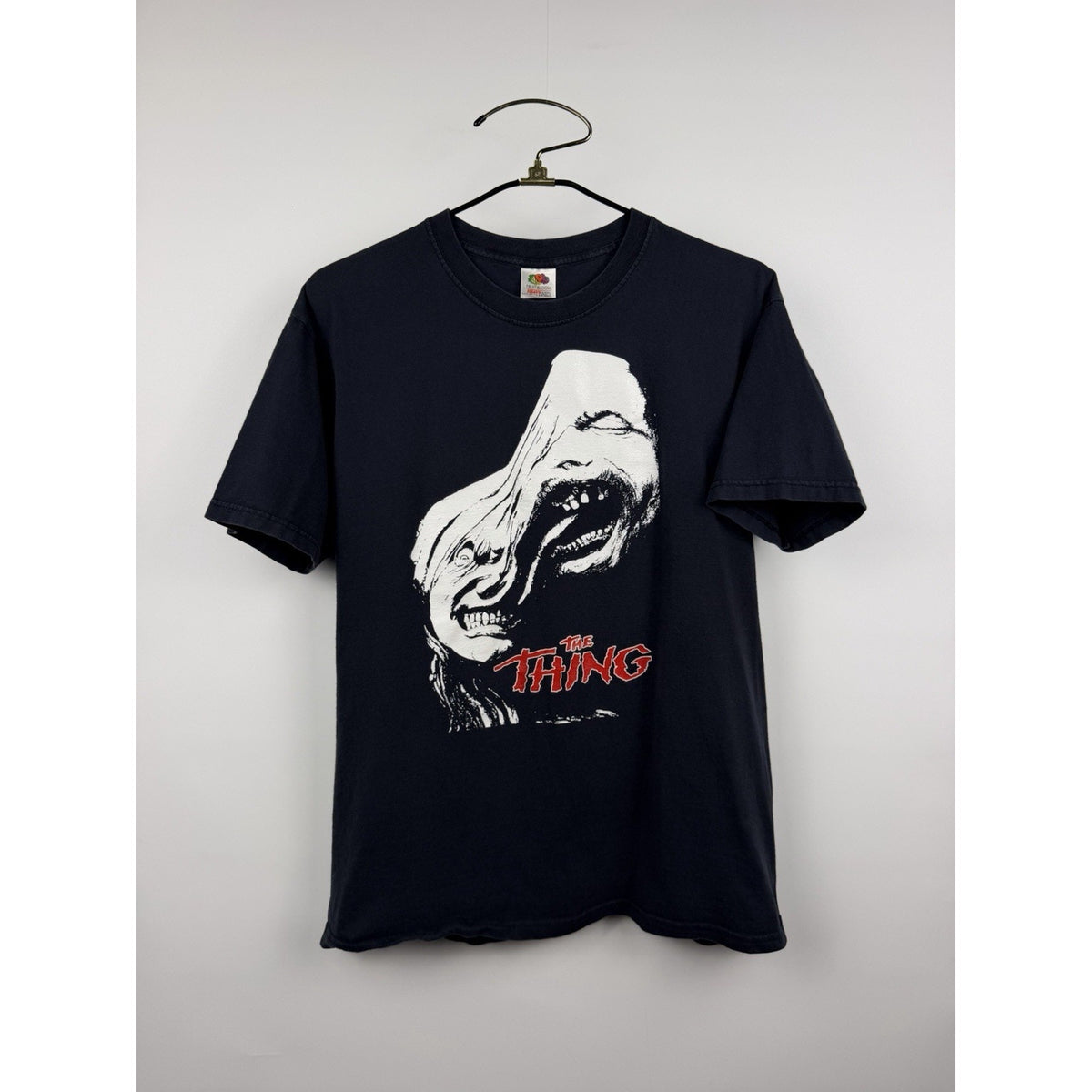 Vintage John Carpenter’s The Thing Split Face Movie Promo Tee Large 22.5x28