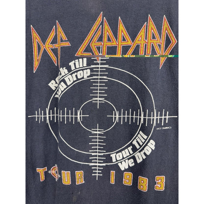Vintage 1983 Def Leppard Pyromania Rock Till You Drop Tour Till We Drop M 18x25