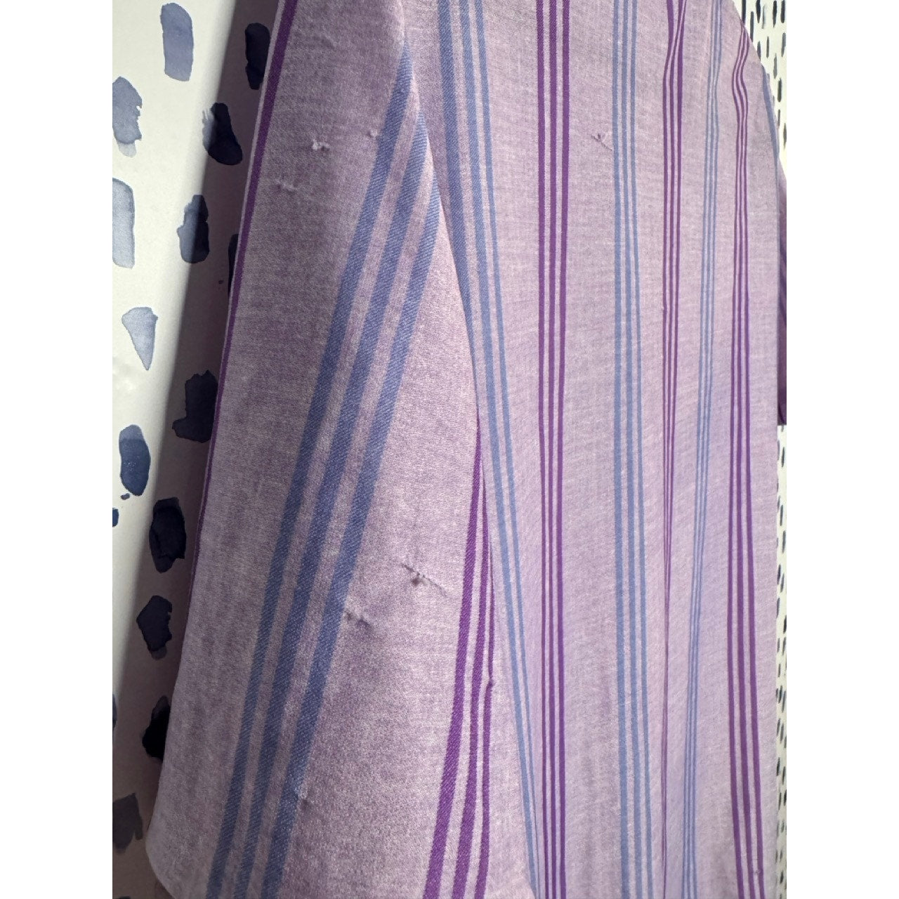 Violet dreams, striped housedress (1960s)