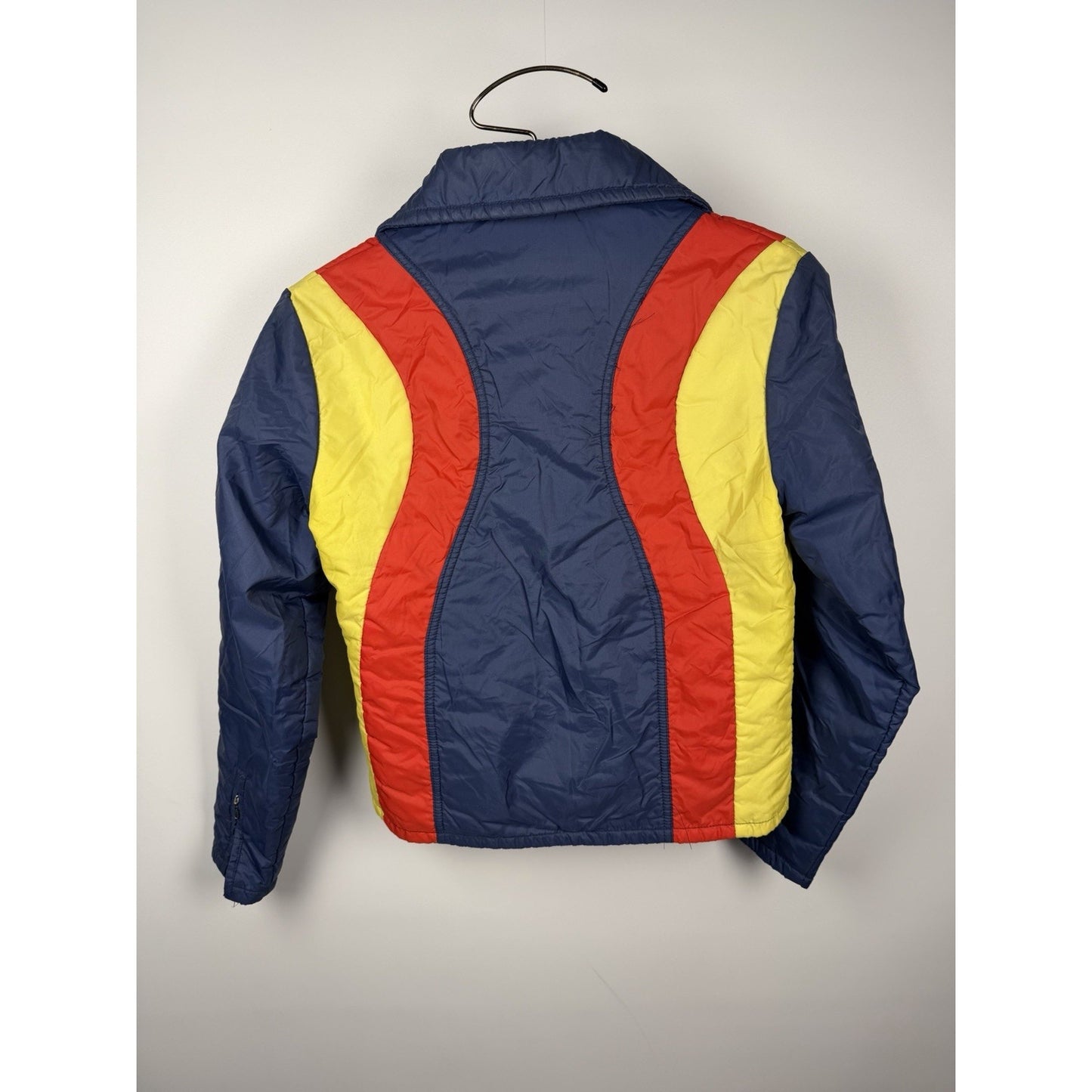 Vintage 1970s Fitted Puffer Ski Jacket Women’s Small / Medium Retro Disco
