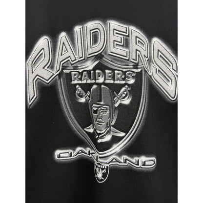 Vintage 90’s Pro Player Oakland Raiders Shirt Chrome Logo NFL Football XL 24x31