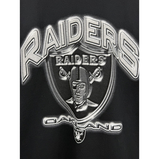 Vintage 90’s Pro Player Oakland Raiders Shirt Chrome Logo NFL Football XL 24x31