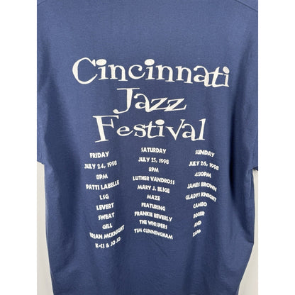 Vintage 1998 Cincinnati Jazz Fest Luther Vandross K-CI & JOJO XL 23x30 t-shirt