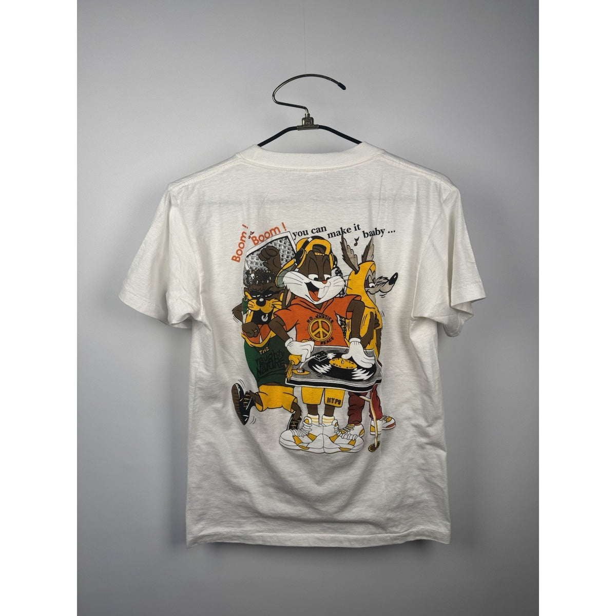 Vintage 90s Looney Tunes Naughty by Nature style single stitch tee, M