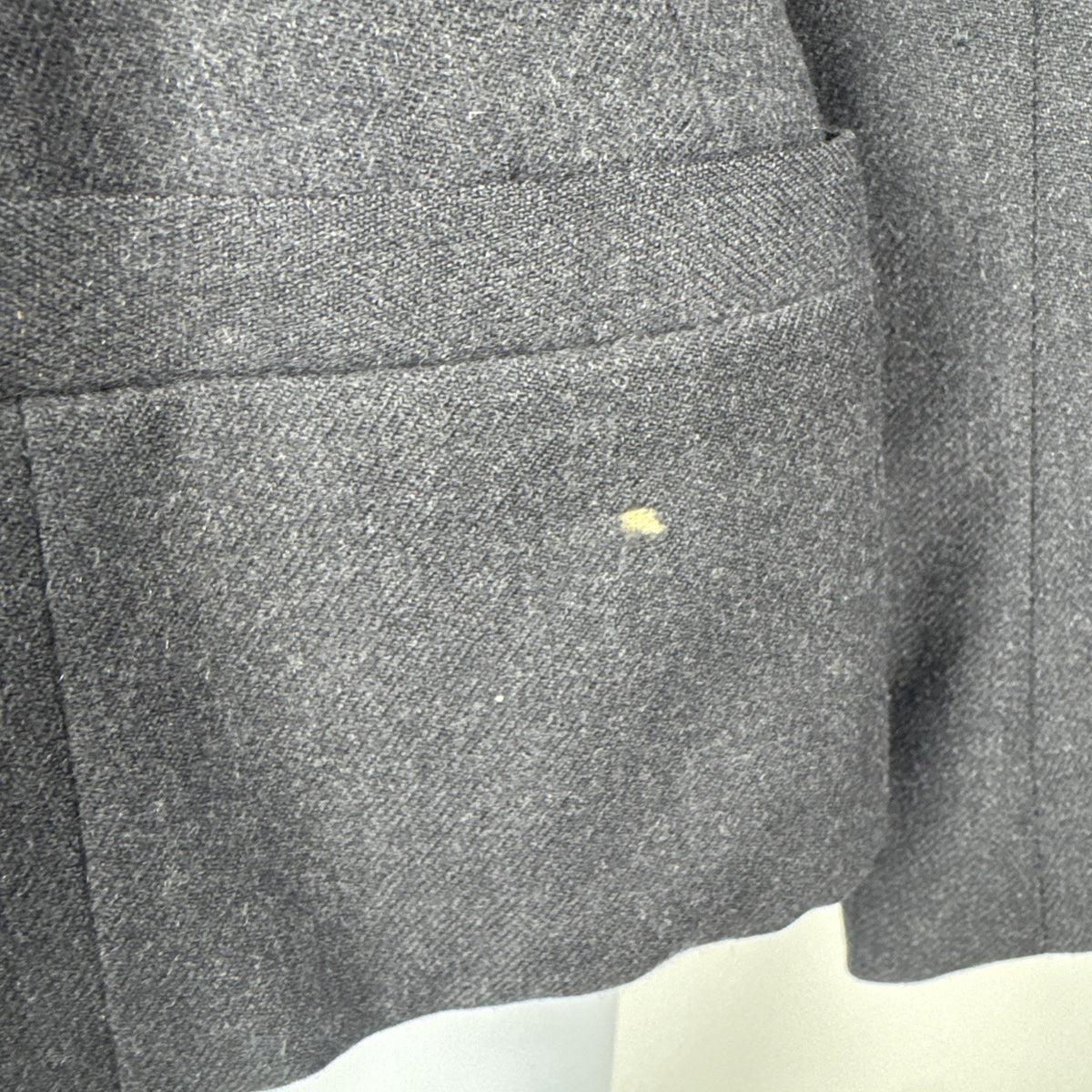 1940s Strawbridge & Clothier Wool Equestrian Jacket Belted Petite Gray XS