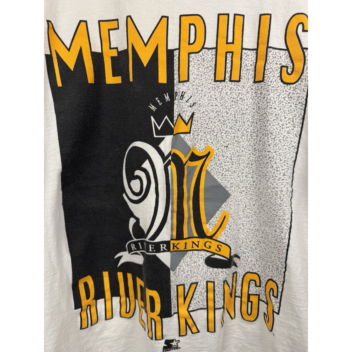 Vintage 90s Memphis Riverkings Starter tee, single stitch, L