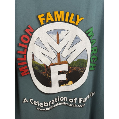 Vintage 2000 Million Family March Washington DC double sided tee, XXL