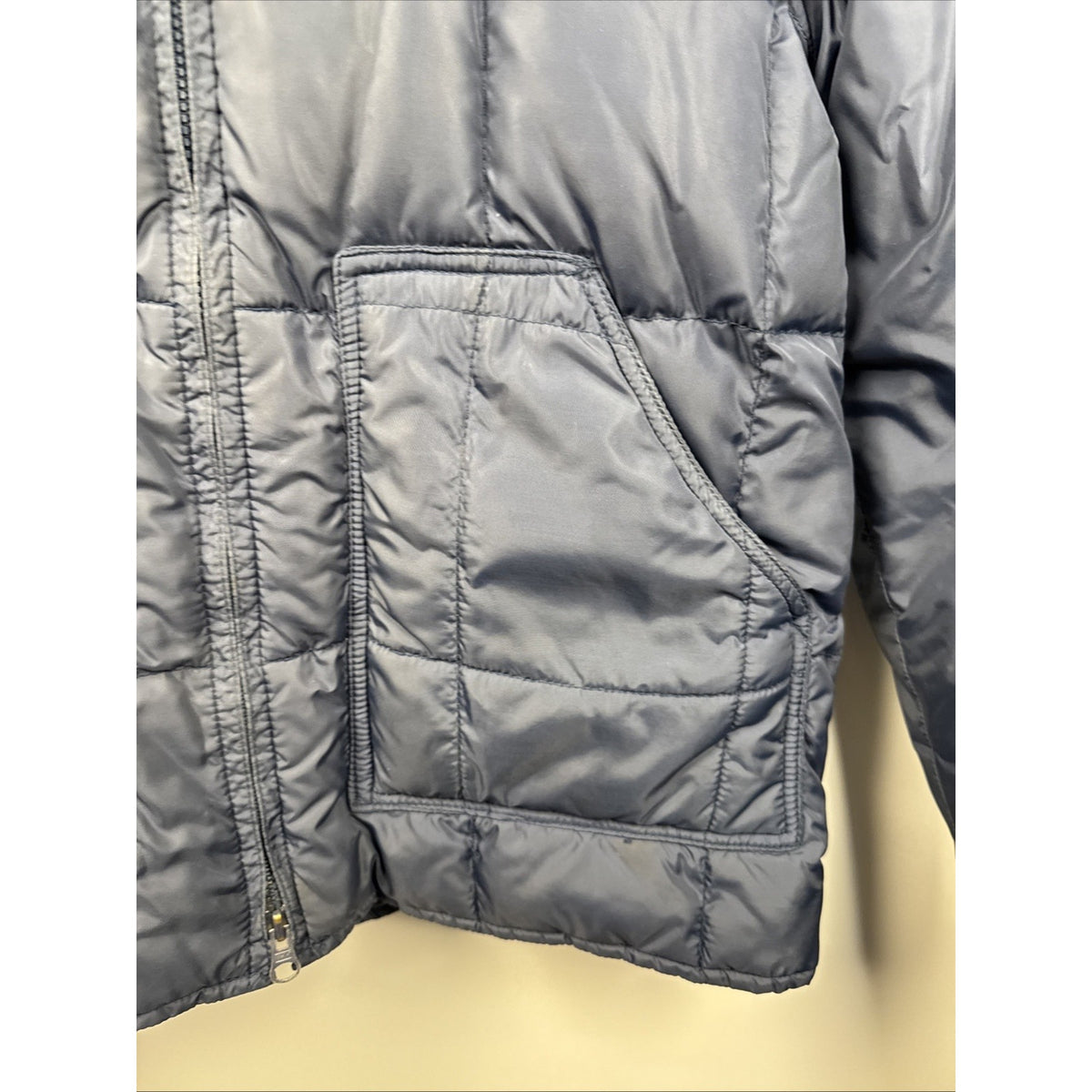 Vintage Sears Roper Western Down Blue Puffer Coat Men's Sz Small 34-36