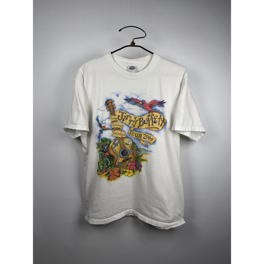 Vintage Jimmy Buffett Tour 2000 Tuesday Thursday Saturday Shirt Tultex XL 23x29