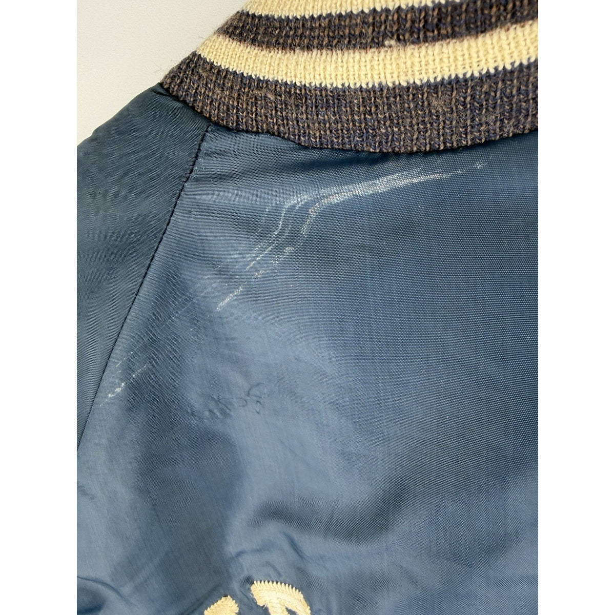 Vintage 1975 Pee Wee Champs Jacket Pla-jac Navy 10-12 Bentley