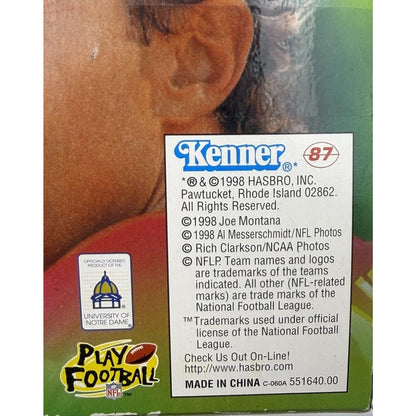 Kenner Starting Lineup Freeze Frame 1998 Edition Joe Montana