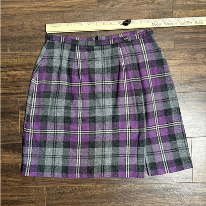 Clued-in plaid vintage skirt (1980s)