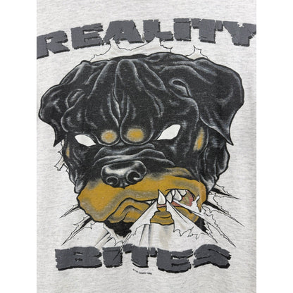 Vintage 1996 Top Dawg "Reality Bites" Rottweiler tee, youth L / M