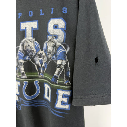 Vintage 90s Indianapolis Colts "Batitude" Liquid Blue tee, XL