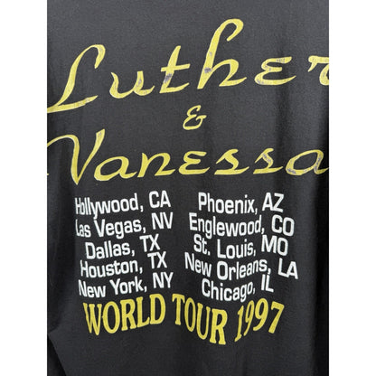 Vintage 1997 Luther Vandross and Vanessa Williams tour tee, XL