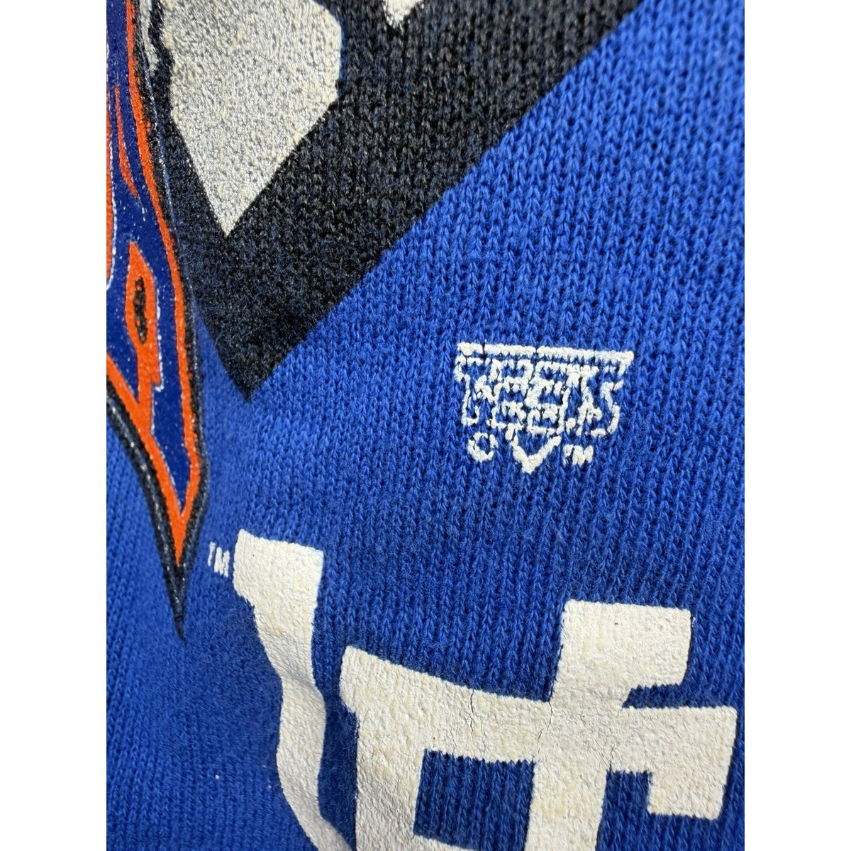 Vintage 90’s Florida Gators Big Graphic Front AOP NCAA Football Crewneck L 23x26