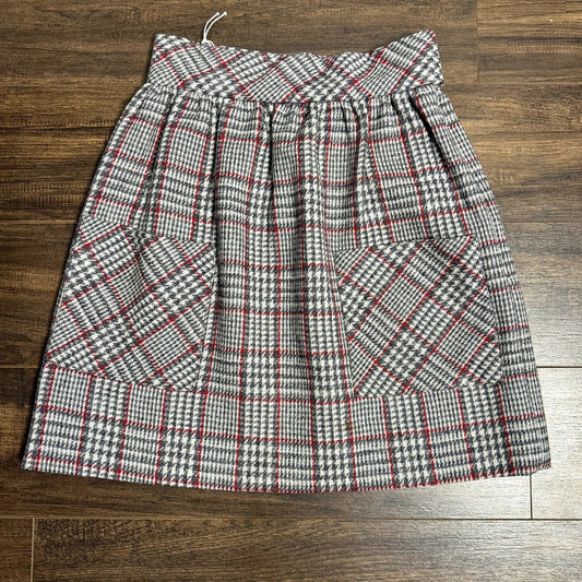 Pocket envy plaid mini skirt (1960s)