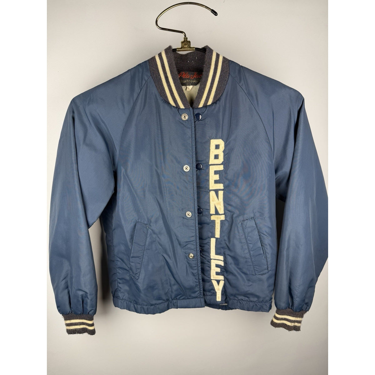 Vintage 1975 Pee Wee Champs Jacket Pla-jac Navy 10-12 Bentley