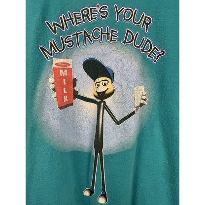 Vintage 90s Got Milk Where's Your Mustache Dude promo tee, XXL