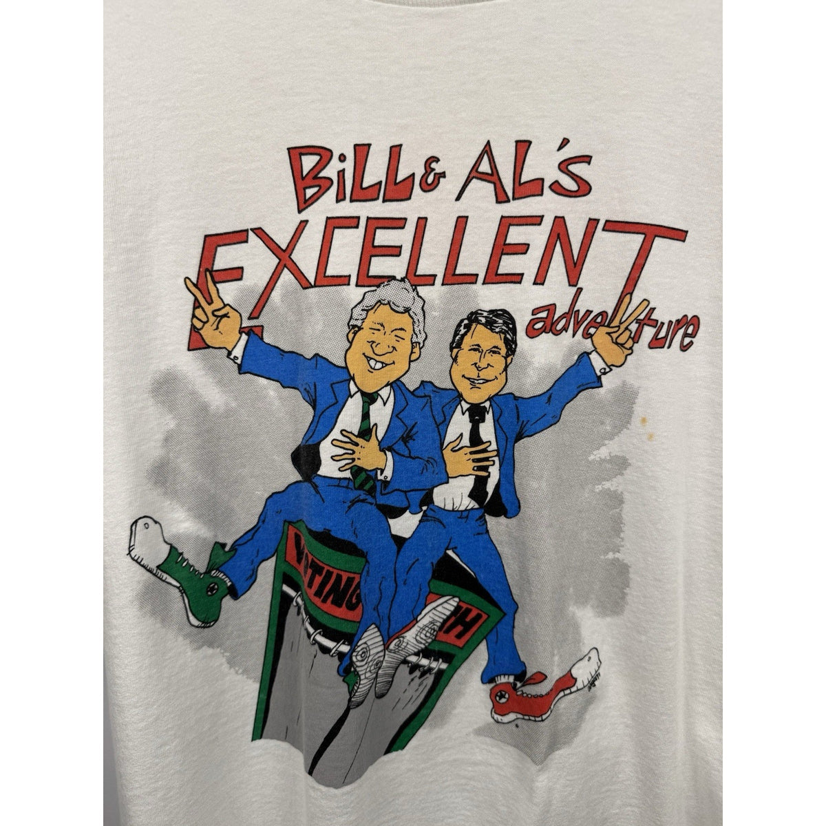 Vintage 90s Bill Clinton & Al's Excellent Adventure tee, XL