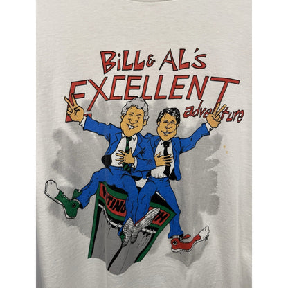 Vintage 90s Bill Clinton & Al's Excellent Adventure tee, XL