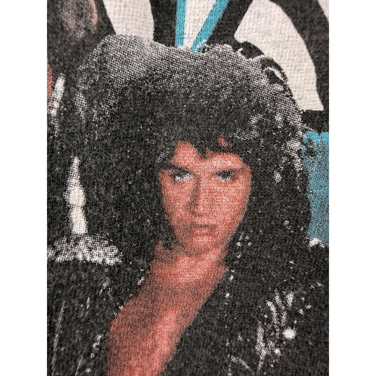 KISS Animalize Tour raglan concert shirt NO MAKE UP, 1984, XL