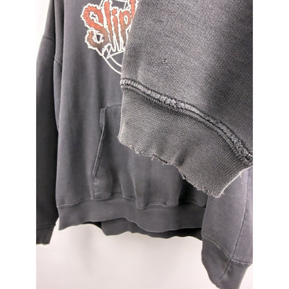 Slipknot pullover distressed hoodie, Iowa era nu metal, 2002, L