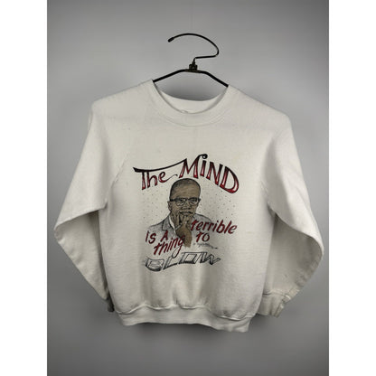Vintage 1989 Malcolm X The Mind Is A Terrible Thing To Blow Sweatshirt Mens M