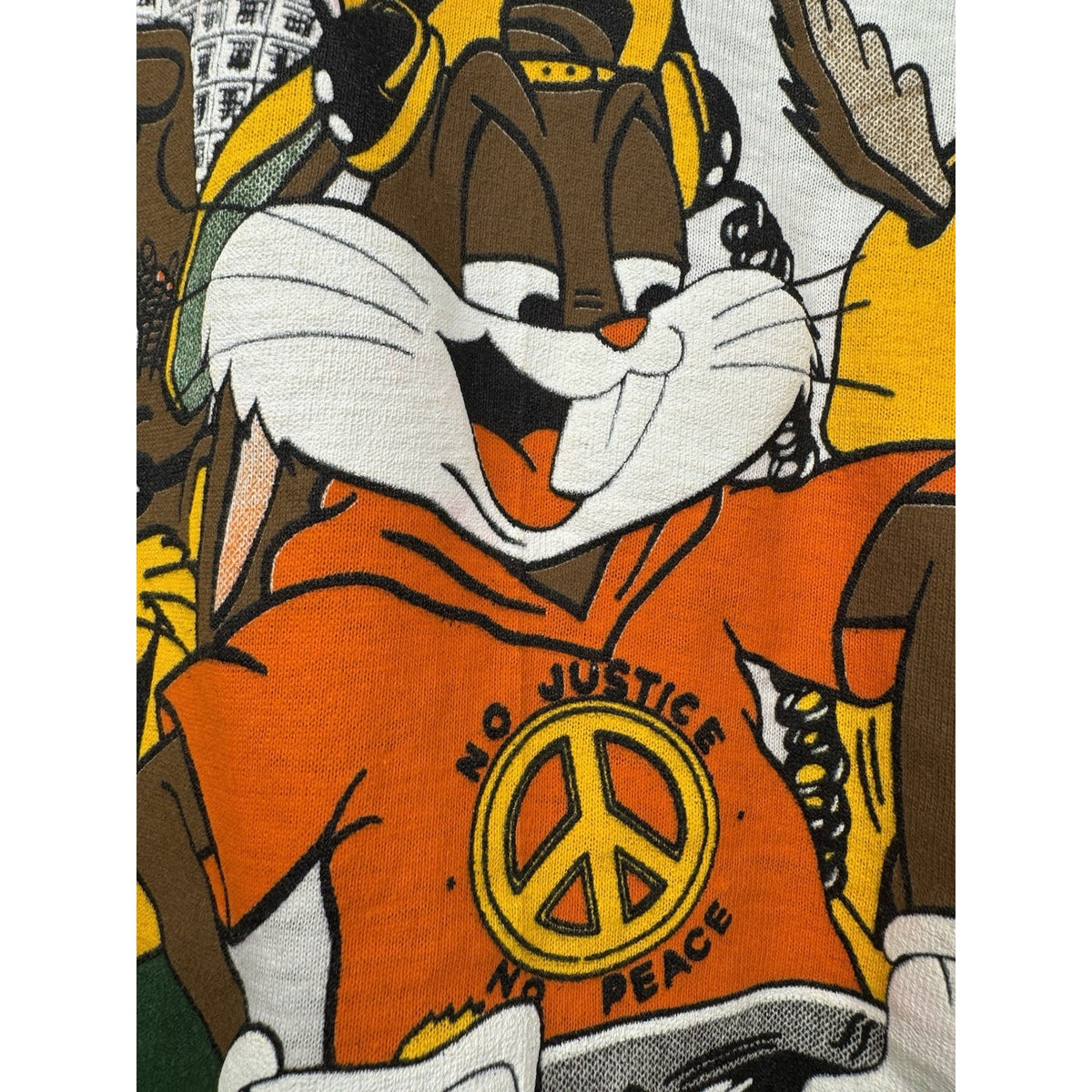 Vintage 90s Looney Tunes Naughty by Nature style single stitch tee, M