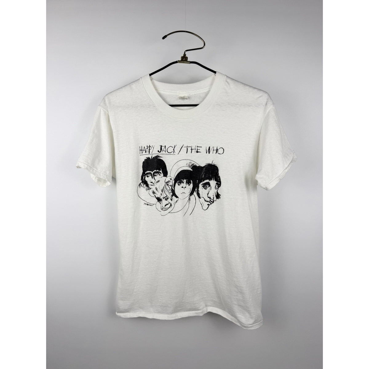 Vintage 1970s The Who Happy Jack Ralph Steadman art tee, L