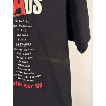 Vintage 1999 Social Chaos Anarchy In North America Tour TSOL DRI DOA Etc M 20x27