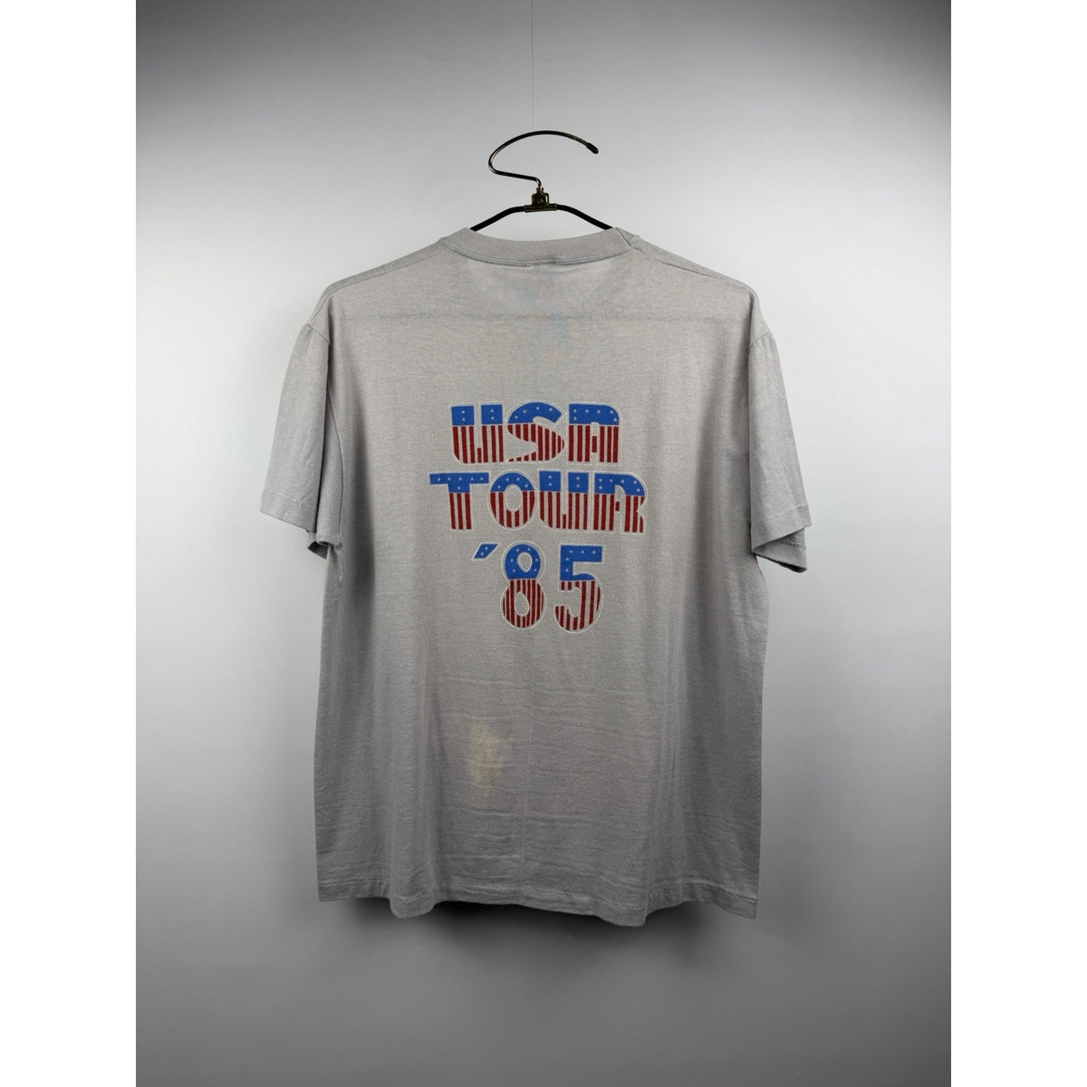 Vintage 1985 Lee Greenwood stage crew USA tour tee, double sided, XL