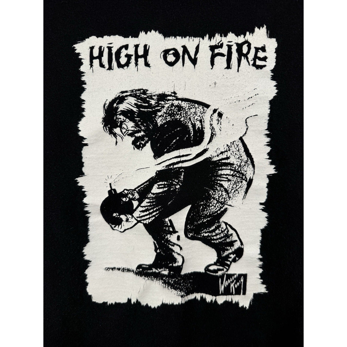 Vintage 2002 High On Fire Thieves tour tee, stoner doom, XL