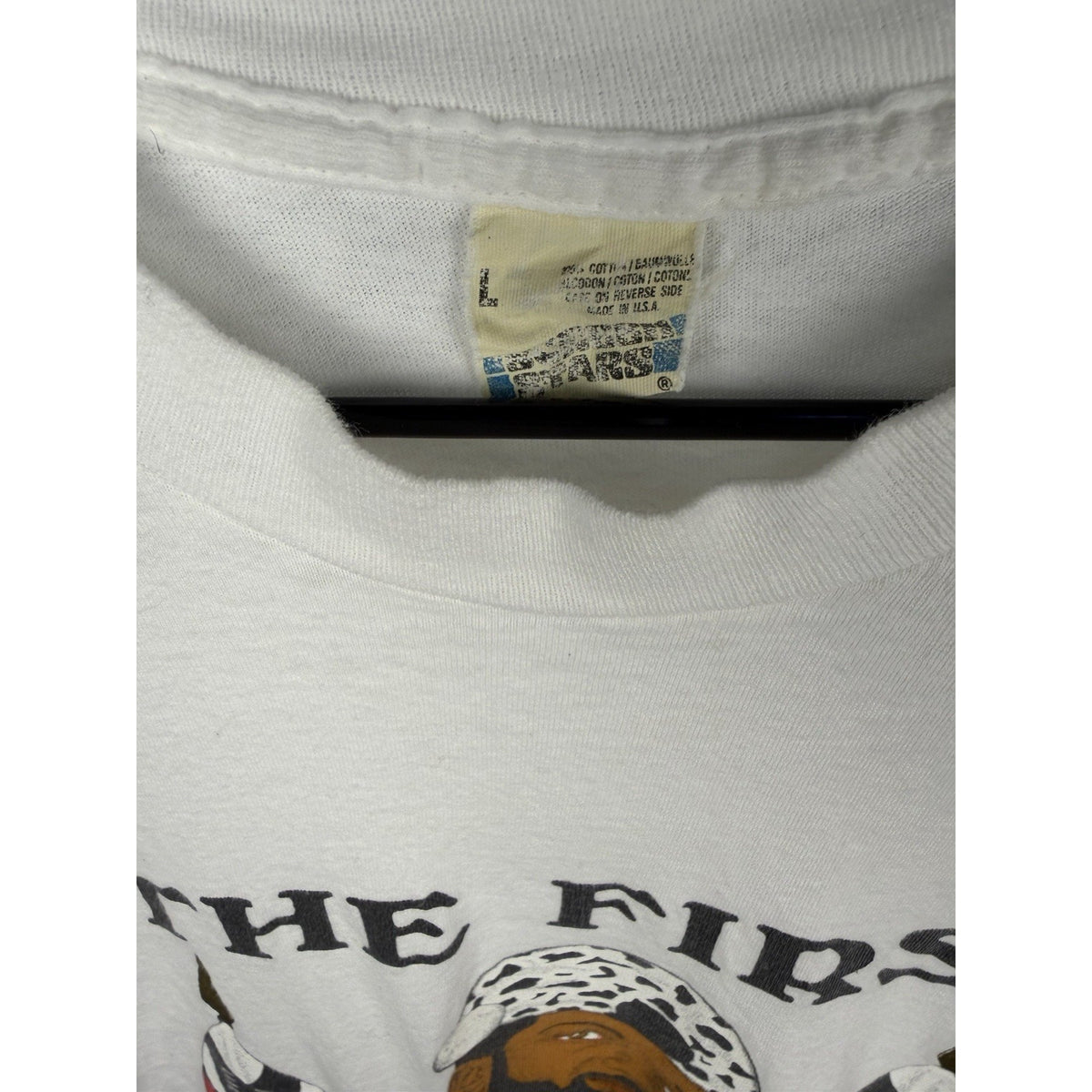 Vintage 80s The First King Black culture tee, single stitch, M