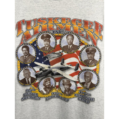 Vintage 90s Tuskegee Airmen Black history tee, Fruit of the Loom, XL