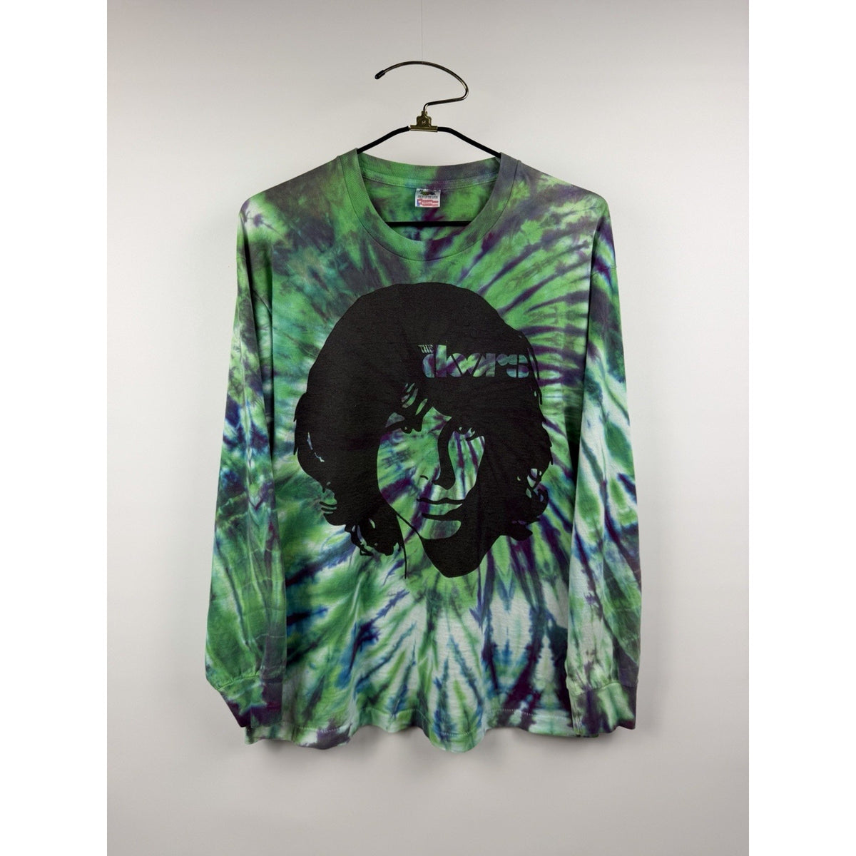 Vintage 90s The Doors Jim Morrison tie dye long sleeve, XL