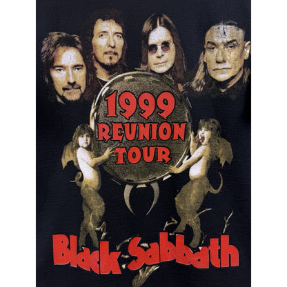 Vintage 1999 Black Sabbath Reunion Tour Double Sided Pantera Back Hit XL 23.5x31