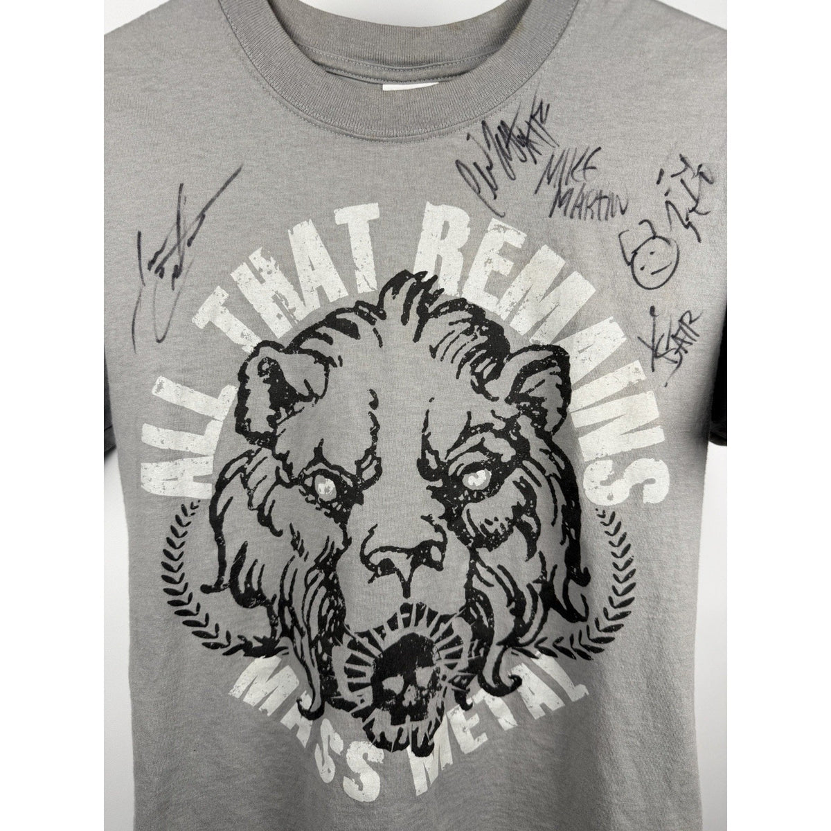 All That Remains signed metalcore band tee, Anvil, S
