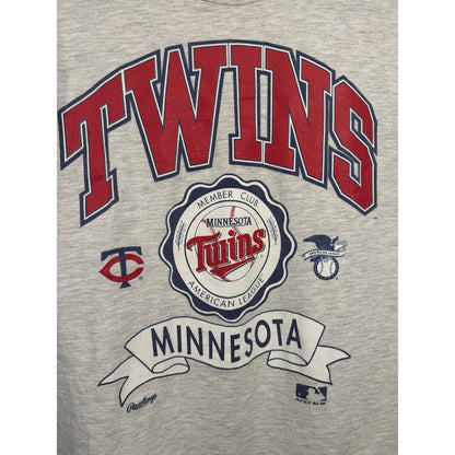Vintage 1991 Minnesota Twins tee, single stitch, Hanes, L