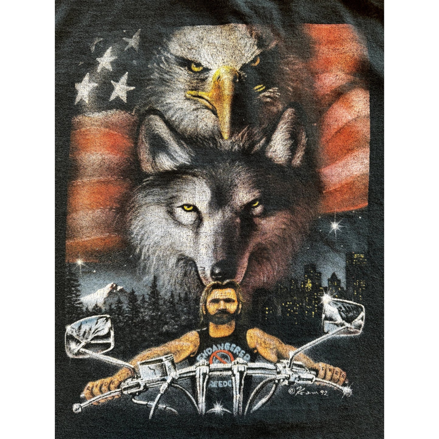 "Endangered Freedom" biker t-shirt (1992)