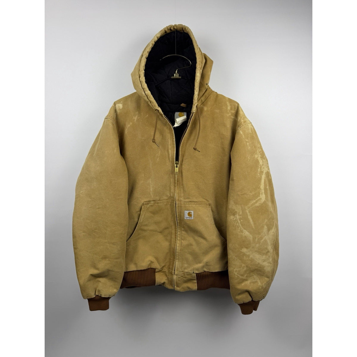 Vintage 2008 Carhartt J140 BRN Tall Jacket Distressed Showroom Piece Large 25x28