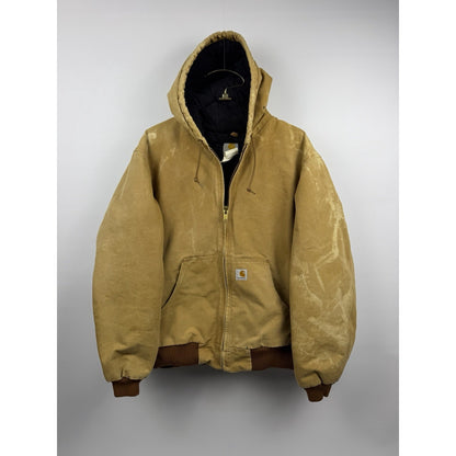 Vintage 2008 Carhartt J140 BRN Tall Jacket Distressed Showroom Piece Large 25x28