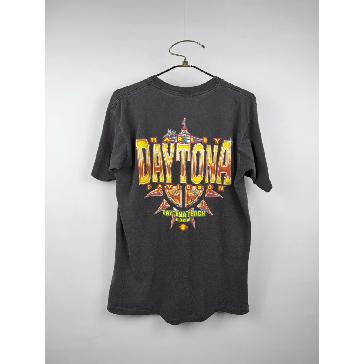 Vintage 1995 Harley-Davidson Daytona Bike Week eagle tee, faded, L