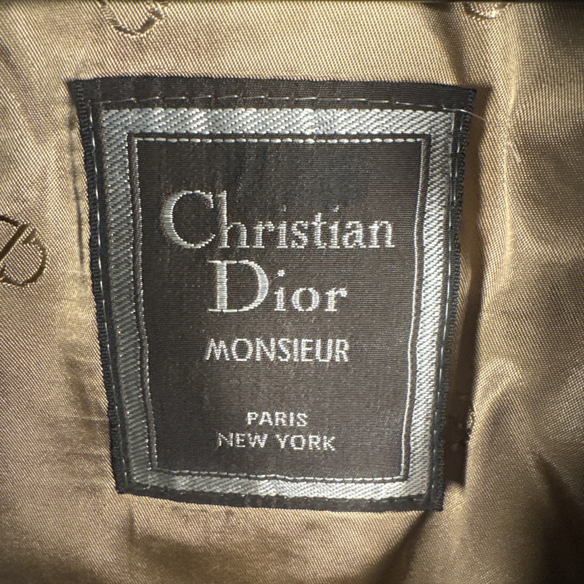 Christian Dior Authentic Trench Coat Mens 40S Belted Wool Liner Vintage Classic